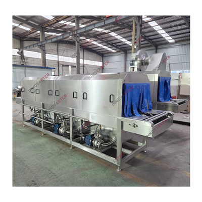 Lavatrice di pallet in acciaio inossidabile SUS304 da 18 kW per la pulizia dei pallet di plastica