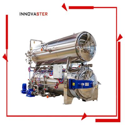 1100*1200*1500MM Macchina retort orizzontale per l'immersione in acqua per la sterilizzazione delle borse