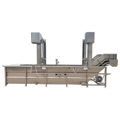 Riciclo dell'acqua SUS 304 Gantry Lift Tank Lavatrice di ortaggi e frutta per la progettazione