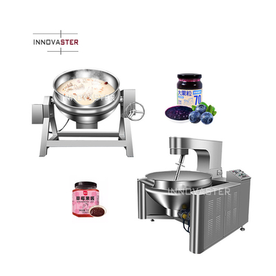 Velocità di rotazione 1-100RPM Industrial Electric Pot Heated Jacketed Kettle per la miscelazione alimentare a olio