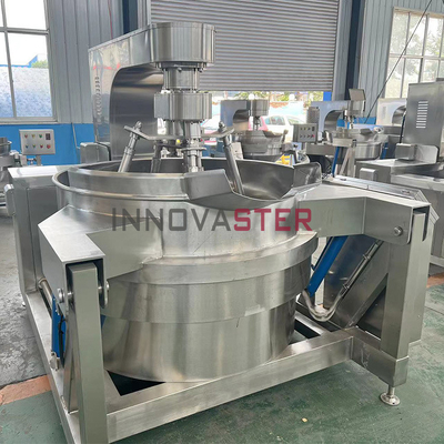 Velocità di rotazione 1-100RPM Industrial Electric Pot Heated Jacketed Kettle per la miscelazione alimentare a olio
