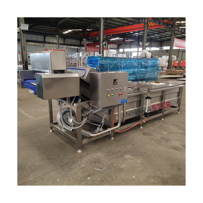 Lavatrice industriale a ciclo d'acqua per la pulizia agevole di ortaggi e frutta