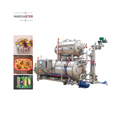 Macchina di retorta di bottiglie di vetro ad alta temperatura di sterilizzazione per alimenti Autoclave automatica