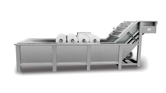Lavatrice industriale per ortaggi e frutta con serbatoio elevatore a gronda per negozi di bevande