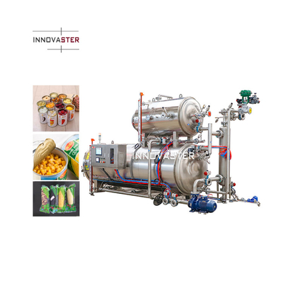 Fisica di sterilizzazione per animali da compagnia Food Pressure Pouch Autoclave Machine con telecomando