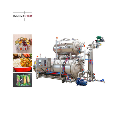 1100*1200*1500MM Macchina per la sterilizzazione degli alimenti in scatola di pesce a vapore