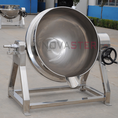 Macchine per la trasformazione alimentare Riscaldamento automatico Pottino a doppia inclinazione con acciaio inossidabile 304