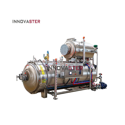 Macchina per la sterilizzazione ad alta temperatura con bagno d'acqua, autoclave retort per alimenti preconfezionati