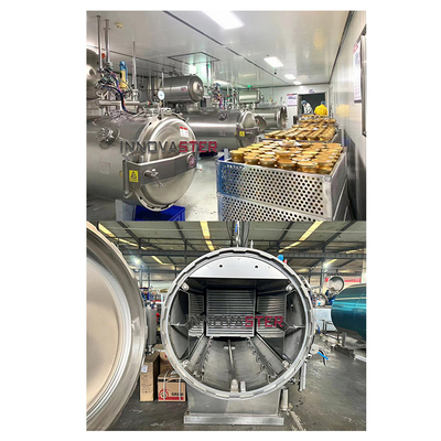 Caldaia ausiliaria sacchetto per animali da compagnia alimenti per animali domestici sterilizzatore ad alta temperatura autoclave retort 1100*1200*1500MM