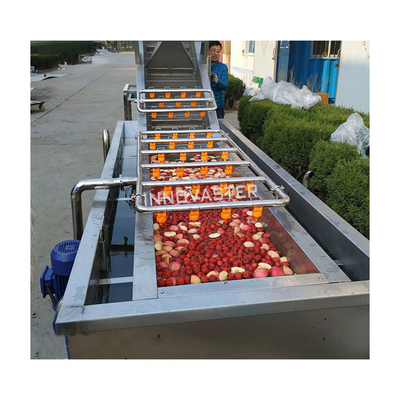 Macchina di lavaggio avanzata per frutta e verdura a spazzola di ozono industriale con bolle