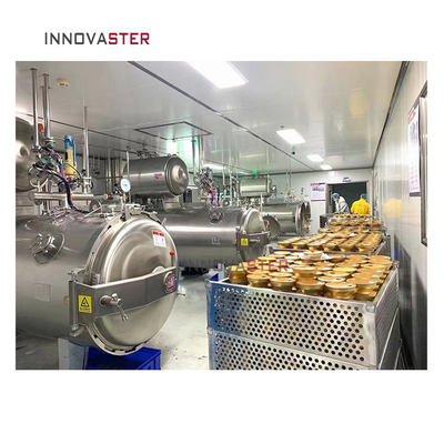 Sterilizzazione fisica Acqua di cocco Funghi Salsa di pollo Carne Autoclave Sterilizzatore