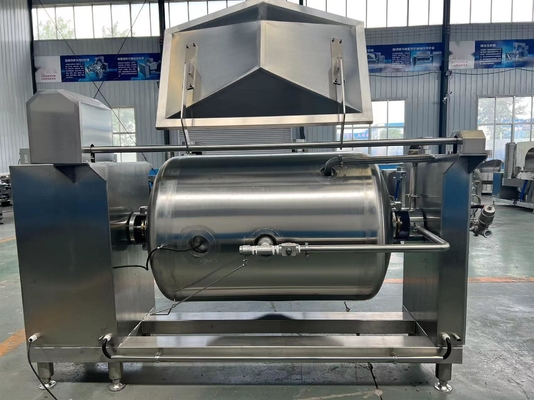 Acciaio a vuoto stiramento giacca orizzontale Cucina per fagioli rossi Concentrazione di pasta fatta