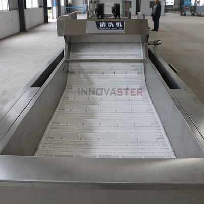 Lavatrice automatica per la lavorazione delle foglie di verdura per insalate con dimensioni 6000*1400*2400