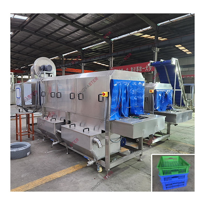 2021 Basket commercial box washer Automatic Plastic Crates Lavatrice per pallet