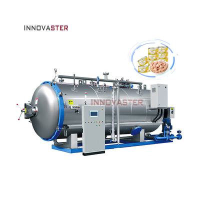 Macchina di sterilizzazione orizzontale con bagno d'acqua per alimenti e bevande 1100*1200*1500MM