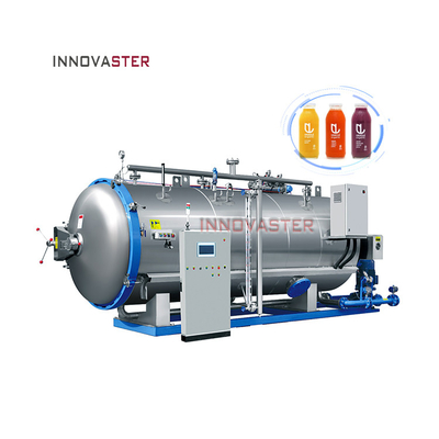 Vaso di vetro per alimenti a vapore orizzontale industriale multifunzionale, lattina, sterilizzatore, retorta, autoclave