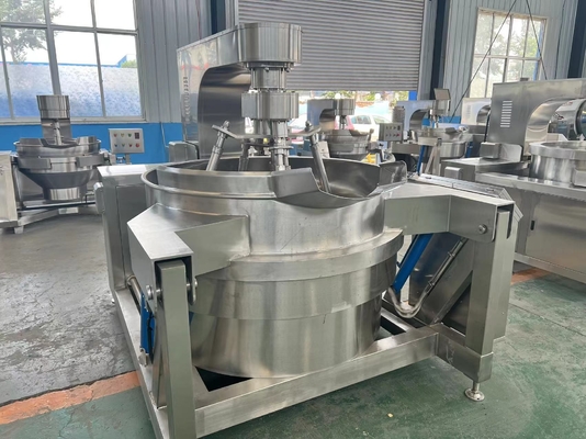Cucina automatica multi-testa in acciaio inossidabile per la produzione di salsa