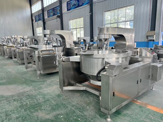 Cucina automatica multi-testa in acciaio inossidabile per la produzione di salsa
