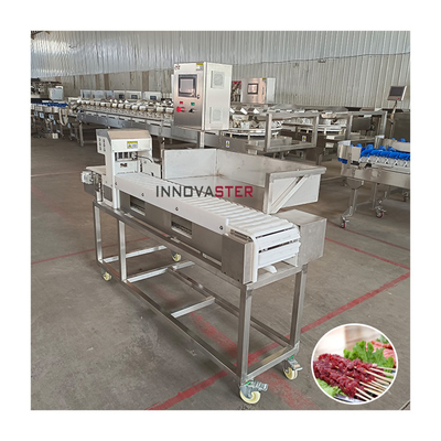 Grado automatico velocità automatica salsiccia barbecue agnello Skewer macchina per la cottura rapida