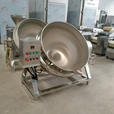 Acciaio inossidabile 304 Caldaia elettrica con giacca di riscaldamento per salsa di caramello con pasta di fagioli rossi