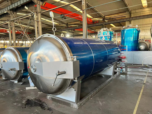 Macchina di retortazione completamente automatica per la conservazione alimentare 2100 KG Capacità di aria media