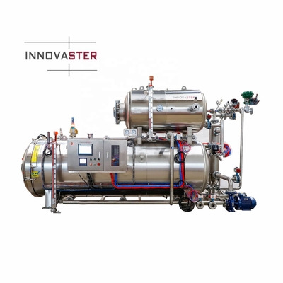 380V/50Hz 3 fase Spray Acqua Retort Machine Per Prodotti di sacchetto Processo di sterilizzazione