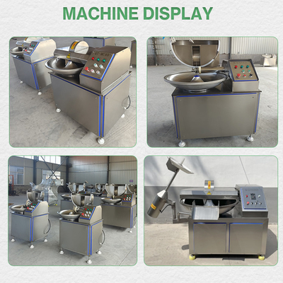 Macchina di taglio per cucchiaie di carne industriali da 40L con lame e cucchiaie in acciaio inossidabile SUS304