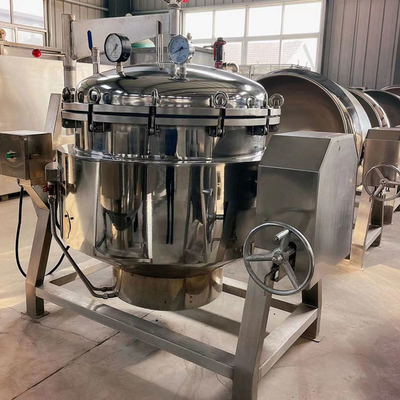 Caldaia elettrica/a vapore/olio a giacca verticale con materiale in acciaio inossidabile 304