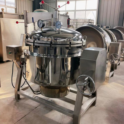 50-600L Sopa ad alta pressione di ossa-Stock di produzione di vuoto Vaso da cucina con funzione automatica