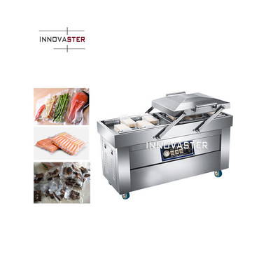 300 KG Capacità Automatica Rice Double Chamber Vacuum Packing Machine per fabbriche occupate
