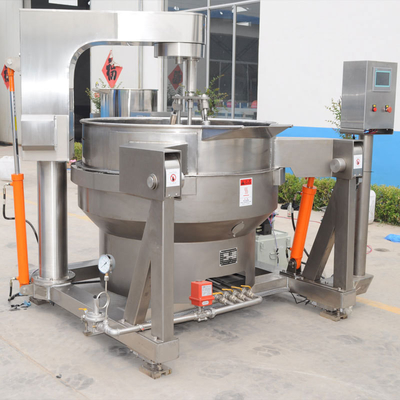 Apparecchiature di cottura Industrial Automatic Tilting Planetary Sauce Jacketed Kettle con Multi-Agitator