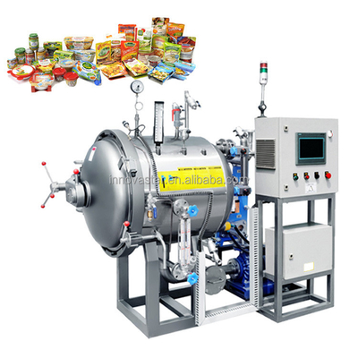 F0 Sterilizzatore di retorta industriale pilota per la prova della struttura di una vasca a pressione cilindrica