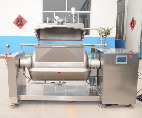 Impianto di trasformazione ortofrutticole Formaggi Cucina a vuoto a giacca con mixer e mixer