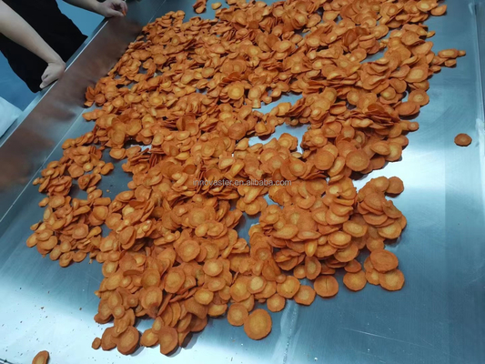 Macchina di frittura a olio circolare di capacità personalizzata per patatine di frutta croccante professionali