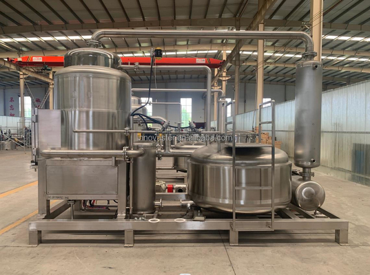 Macchina per friggere il cibo con olio commestibile riciclato con capacità personalizzata e tensione 380V/50HZ