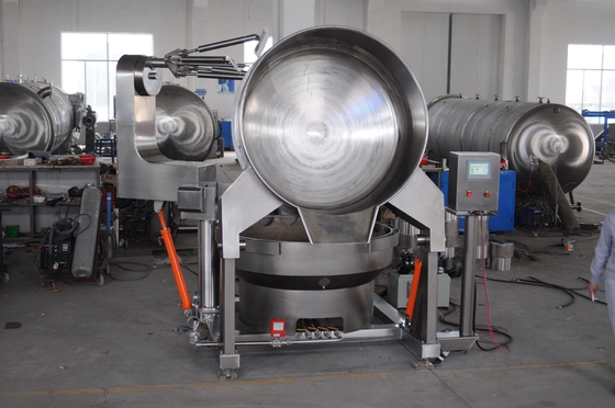 Acciaio inossidabile 304 Caldaia automatica a gas multi-agitatore a giacca