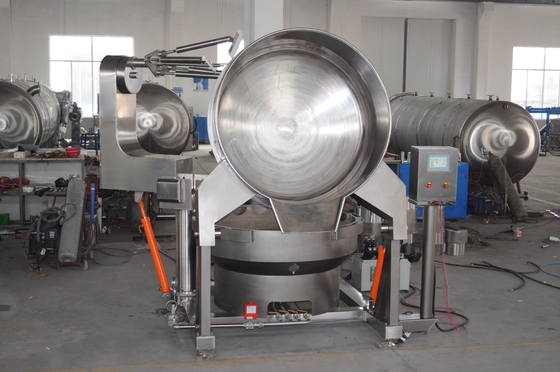 Acciaio inossidabile 304 Caldaia automatica a gas multi-agitatore a giacca