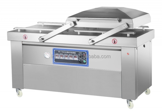 Macchina di imballaggio automatico a vuoto azionata elettricamente per carne, formaggio e verdura 256 kg