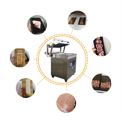 Macchina di imballaggio automatico a vuoto per la visualizzazione dei prodotti alimentari freschi nella loro interezza
