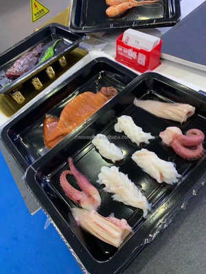Macchina di imballaggio automatico a vuoto per la visualizzazione dei prodotti alimentari freschi nella loro interezza