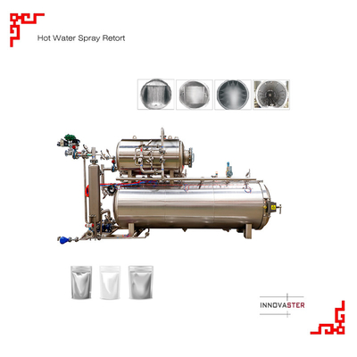 380V Automatica Canned Tuna Steam Spray Sterilizzazione Retort Machine per la sterilizzazione