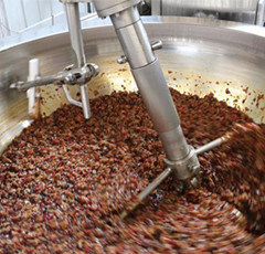 Giubbotto per bevande alimentari Bottone per cucinare con agitatore e 400 kg di peso in acciaio inossidabile