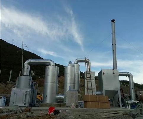 11000 kg di peso Incineratore di rifiuti per pneumatici Soluzione per lo smaltimento di rifiuti innocui
