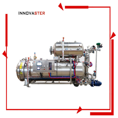 Lunch Meat Water Spray Autoclave Retort Machine per la conservazione 1100*1200*1500MM Dimensione