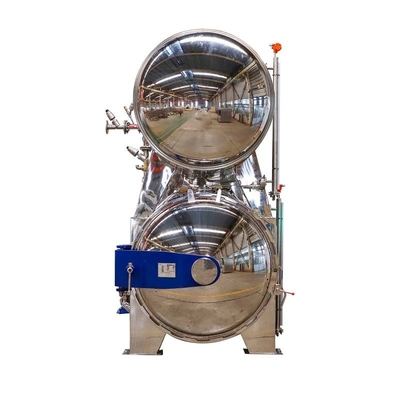 Sterilizzazione ad alta temperatura Bottiglia orizzontale/scatola Sterilizzatore alimentare immersione in acqua Retort Autoclave 380V