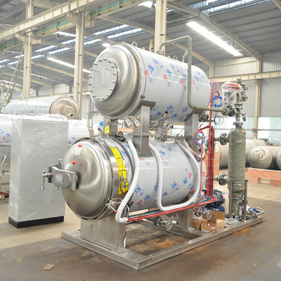 Sterilizzazione ad alta temperatura Bottiglia orizzontale/scatola Sterilizzatore alimentare immersione in acqua Retort Autoclave 380V