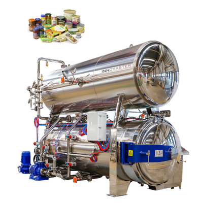 1100*1200*1500MM Carne pronta per l'alimentazione Sterilizzatore Retort Autoclave industriale