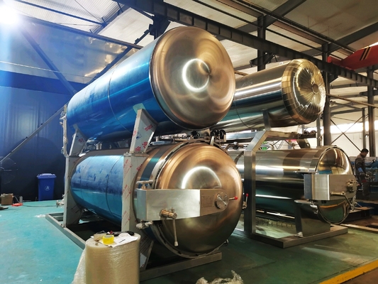 Macchina di retorta alimentare in scatola a vapore diretta di potenza di 1 kW e acciaio inossidabile 304