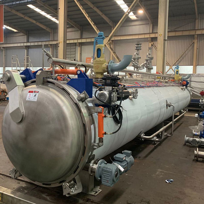 Sterilizzazione fisica Autoclave alimentare orizzontale Sterilizzazione a vapore Cucinazione Retort Machine 1KW