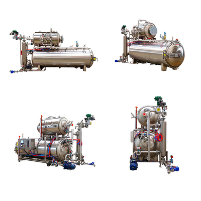 500 KG di acqua calda spray retort per alimenti per bambini/alimenti prefabbricati/alimenti per animali personalizzabili